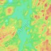 Carte topographique Cygnet Lake, altitude, relief