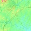 Carte topographique Campbell County, altitude, relief