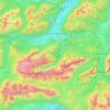Carte topographique Wetterstein, altitude, relief