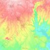 Carte topographique Huyện Chư Sê, altitude, relief