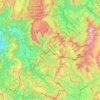 Carte topographique Communauté de communes du Diois, altitude, relief