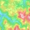 Carte topographique O Ermo, altitude, relief