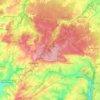 Carte topographique Tourouvre au Perche, altitude, relief