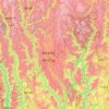 Carte topographique Shangri-La County, altitude, relief