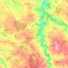 Carte topographique 87320, altitude, relief