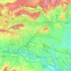 Carte topographique Estellerria / Tierra Estella, altitude, relief