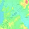 Carte topographique Estelline Township, altitude, relief