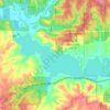 Carte topographique Lake Lemon, altitude, relief