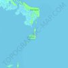 Carte topographique East Caicos, altitude, relief