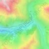 Carte topographique Réserve naturelle de la haute vallée de la Séveraisse, altitude, relief