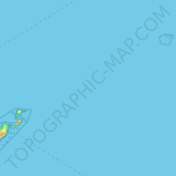 Carte topographique Isole Tremiti, altitude, relief
