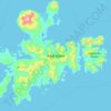 Carte topographique Adak Island, altitude, relief