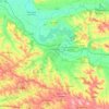 Carte topographique Lavaur, altitude, relief