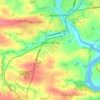 Carte topographique Merlin's Bridge, altitude, relief