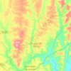 Carte topographique Coração de Maria, altitude, relief