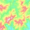 Carte topographique Batchelders Grant Township, altitude, relief