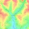 Carte topographique La Trinité-Porhoët, altitude, relief