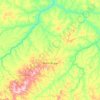 Carte topographique Buriti Bravo, altitude, relief