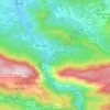 Carte topographique Belvianes-et-Cavirac, altitude, relief