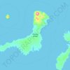 Carte topographique Kanaga Island, altitude, relief
