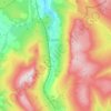 Carte topographique Mallerstang, altitude, relief