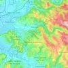 Carte topographique Cornac, altitude, relief