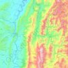 Carte topographique Guaduas, altitude, relief