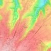Carte topographique Uglas, altitude, relief