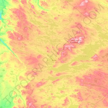 Carte topographique Posio, altitude, relief