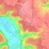 Carte topographique Le Boulay-Morin, altitude, relief