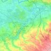 Carte topographique Communauté d’agglomération Valenciennes Métropole, altitude, relief