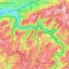 Carte topographique Langerfeld-Beyenburg, altitude, relief