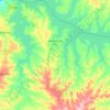 Carte topographique Alvorada do Sul, altitude, relief