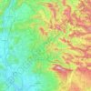Carte topographique Parc naturel régional des Baronnies provençales, altitude, relief