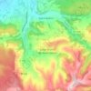Carte topographique Saint-Geoirs, altitude, relief