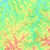 Carte topographique São Brás do Suaçuí, altitude, relief
