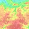 Carte topographique Bousse, altitude, relief