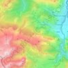 Carte topographique Lées-Athas, altitude, relief