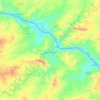 Carte topographique Porto da Folha, altitude, relief