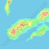 Carte topographique Ambon Island, altitude, relief