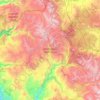 Carte topographique Ansel Adams Wilderness, altitude, relief