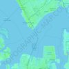 Carte topographique Hampton Roads, altitude, relief