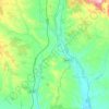 Carte topographique Herrera de Pisuerga, altitude, relief