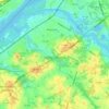Carte topographique Delran Township, altitude, relief
