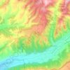 Carte topographique Saint-Julien-d'Asse, altitude, relief