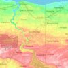 Carte topographique Quebradillas, altitude, relief