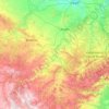 Carte topographique Río Guadalope, altitude, relief