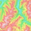 Carte topographique 73130, altitude, relief
