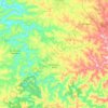 Carte topographique Pinhal de São Bento, altitude, relief