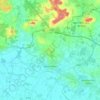 Carte topographique Mazé-Milon, altitude, relief